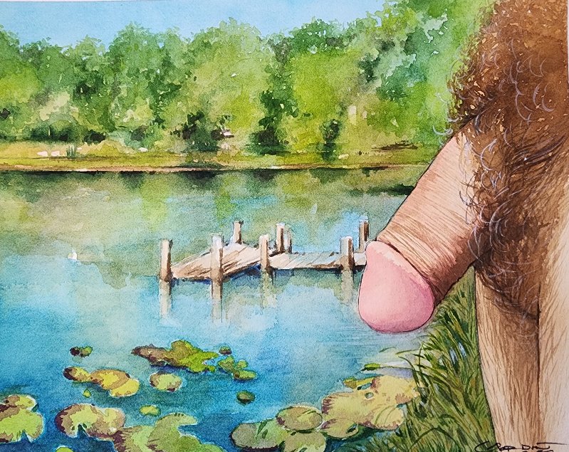 The Sacred Phallus in Watercolor - Corndog Artist Spotlight-1 | The Bator Blog The Sacred Phallus in Watercolor - Corndog Artist Spotlight-1