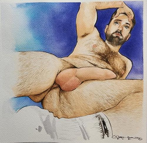 The Sacred Phallus in Watercolor - Corndog Artist Spotlight-5